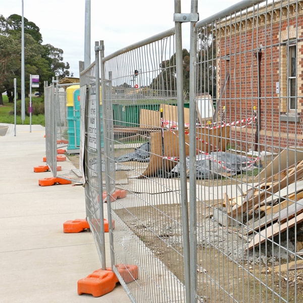 what's the procedure for booking the pickup of the temporary fence after my job or even is finished